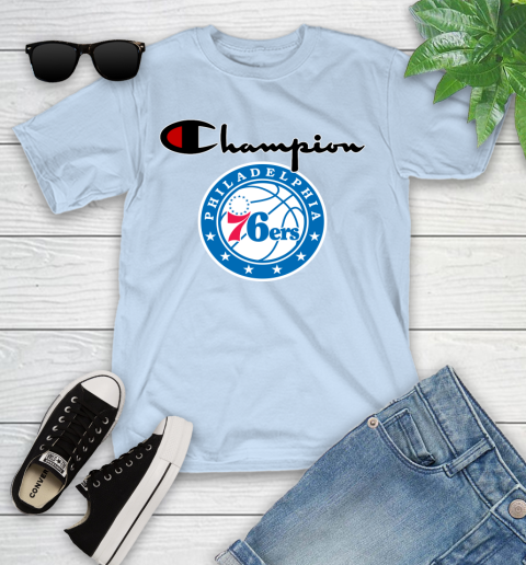 NBA Basketball Philadelphia 76ers Champion Shirt Youth T-Shirt 5