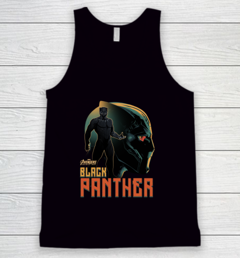 Marvel Infinity War Black Panther Profile Graphic Tank Top