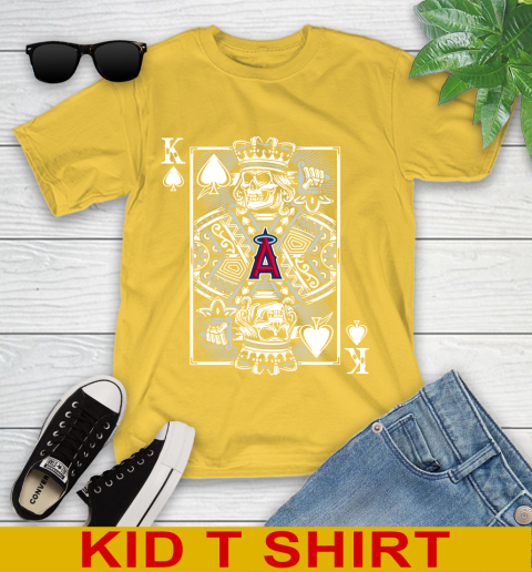 Los Angeles Angels MLB Baseball The King Of Spades Death Cards Shirt Youth T-Shirt 9