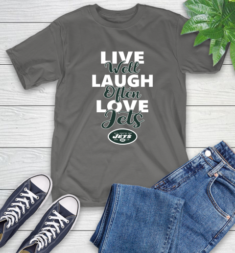 NFL Football New York Jets Live Well Laugh Often Love Shirt T-Shirt 11