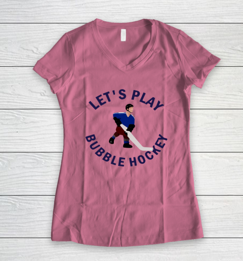 Bubble Hockey Let's Play Women's V-Neck T-Shirt 8 Bubble Hockey Let's Play Women's V-Neck T-Shirt - Image 8