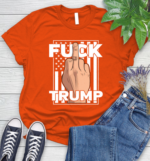 Fuck Trump Middle Finger Anti Republican T Shirt 84