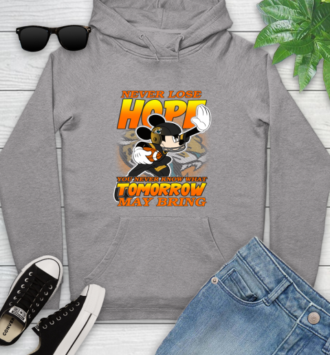 Jacksonville Jaguars NFL Football Mickey Disney Never Lose Hope Youth Hoodie 6