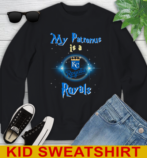 MLB Baseball Harry Potter My Patronus Is A Kansas City Royals Youth Sweatshirt