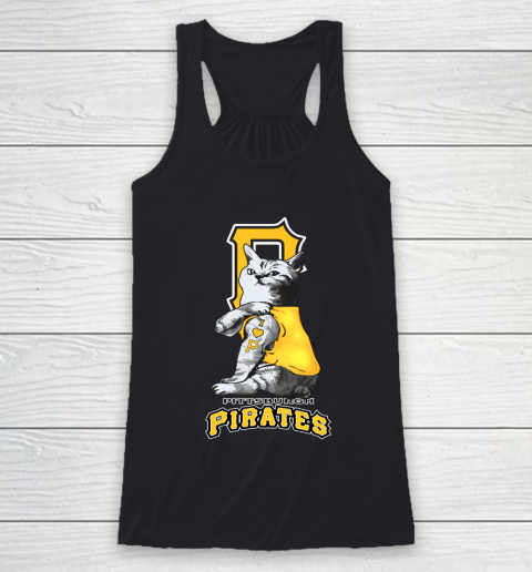 MLB Baseball My Cat Loves Pittsburgh Pirates Racerback Tank