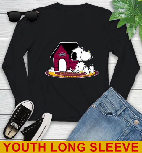 NBA Basketball Cleveland Cavaliers Snoopy The Peanuts Movie Shirt Youth Long Sleeve 2