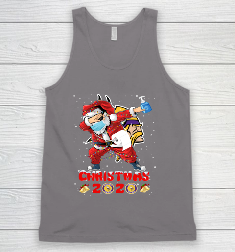 Minnesota Vikings Funny Santa Claus Dabbing Christmas 2020 NFL Tank Top 6