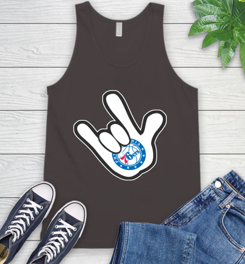Philadelphia 76ers NBA Basketball Mickey Rock Hand Disney Tank Top 8 Philadelphia 76ers NBA Basketball Mickey Rock Hand Disney Tank Top - Image 8