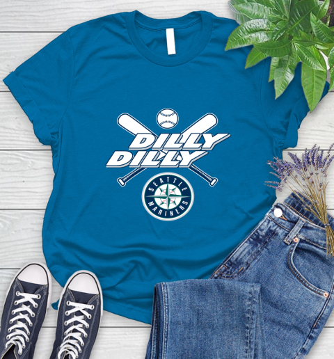 MLB Seattle Mariners Dilly Dilly Baseball Sports Women's T-Shirt 7