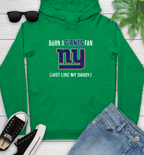 NFL New York Giants Football Loyal Fan Just Like My Daddy Shirt Youth Hoodie - Image 8