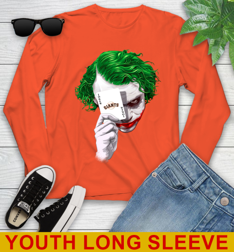 San Francisco Giants MLB Baseball Joker Card Shirt Youth Long Sleeve 3