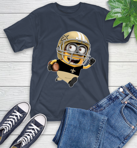 NFL New Orleans Saints Minions Disney Football Sports T-Shirt 4