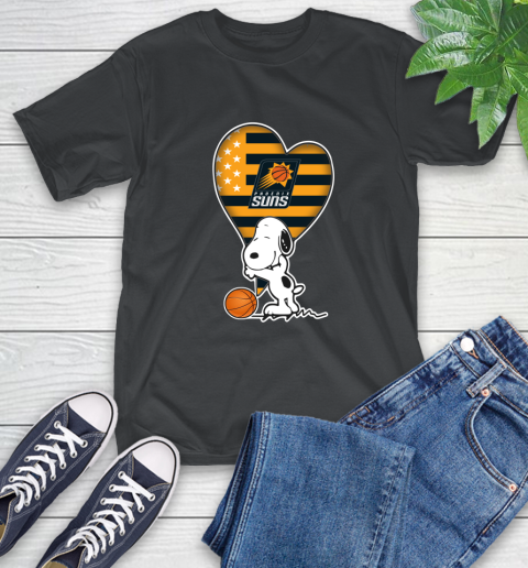 Phoenix Suns NBA Basketball The Peanuts Movie Adorable Snoopy T-Shirt 2