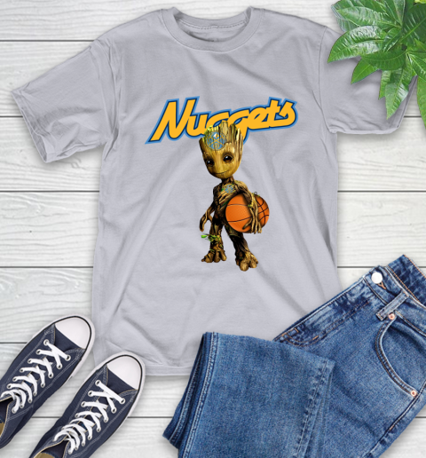Denver Nuggets NBA Basketball Groot Marvel Guardians Of The Galaxy T-Shirt 6