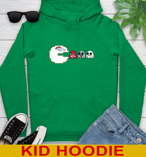 Denver Broncos NFL Football Pac Man Champion Youth Hoodie 8