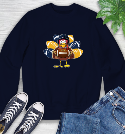 San Diego Chargers Turkey Thanksgiving Day Sweatshirt 3