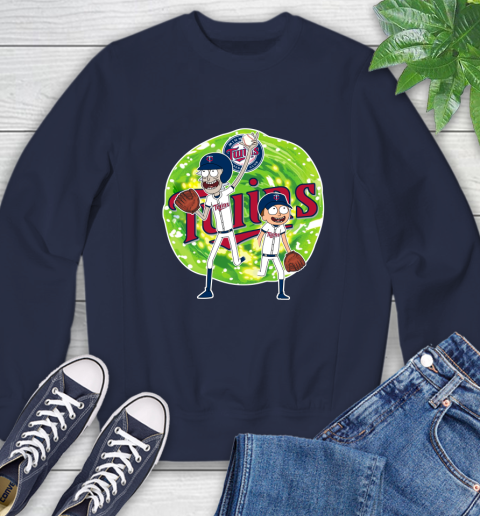 MLB Minnesota Twins Rick And Morty Baseball Sports Sweatshirt 3