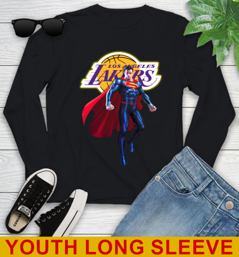 NBA Awesome Superman Basketball Sports Los Angeles Lakers 123