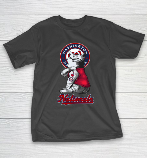 MLB Baseball My Cat Loves Washington Nationals T-Shirt