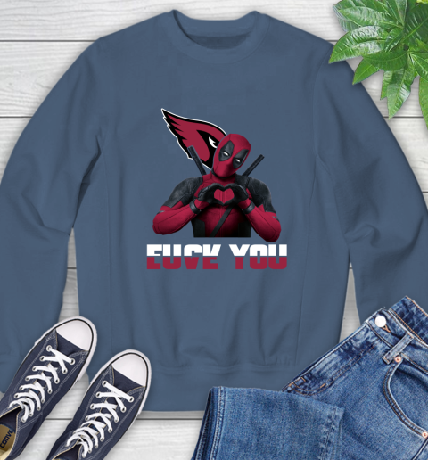 NHL Arizona Cardinals Deadpool Love You Fuck You Football Sports Sweatshirt 8