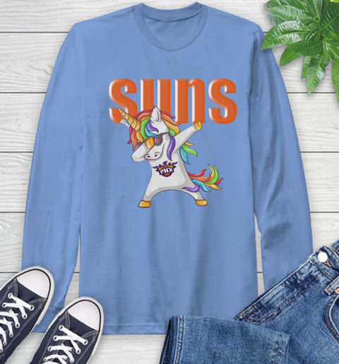 Phoenix Suns NBA Basketball Funny Unicorn Dabbing Sports Long Sleeve T-Shirt 11