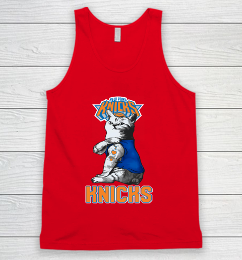 NBA Basketball My Cat Loves New York Knicks Tank Top 5