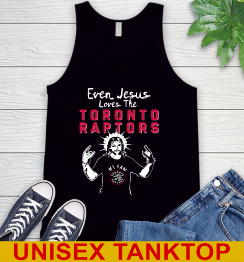 Toronto Raptors NBA Basketball Even Jesus Loves The Raptors Shirt Tank Top