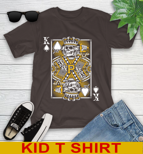 Pittsburgh Pirates MLB Baseball The King Of Spades Death Cards Shirt Youth T-Shirt 6