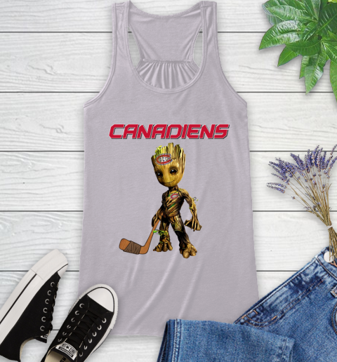 Montreal Canadiens NHL Hockey Groot Marvel Guardians Of The Galaxy Racerback Tank 5