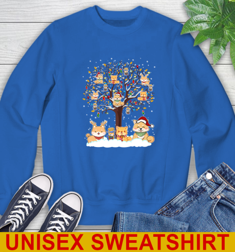 Shiba inu dog pet lover light christmas tree shirt 35