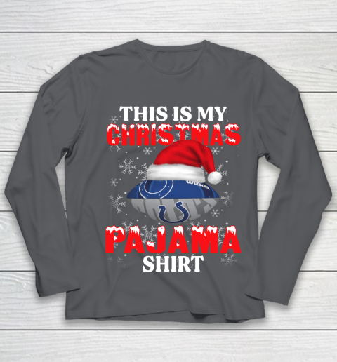 Indianapolis Colts This Is My Christmas Pajama Shirt NFL Youth Long Sleeve 6