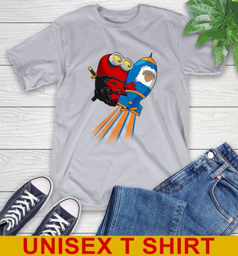 NBA Basketball New York Knicks Deadpool Minion Marvel Shirt T-Shirt 5