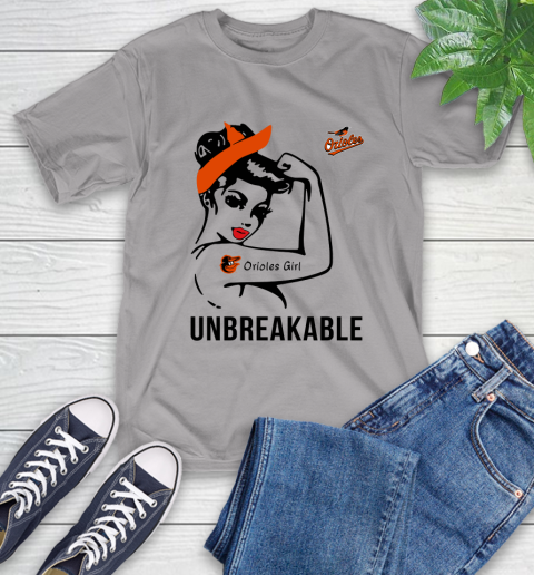 MLB Baltimore Orioles Girl Unbreakable Baseball Sports T-Shirt 4