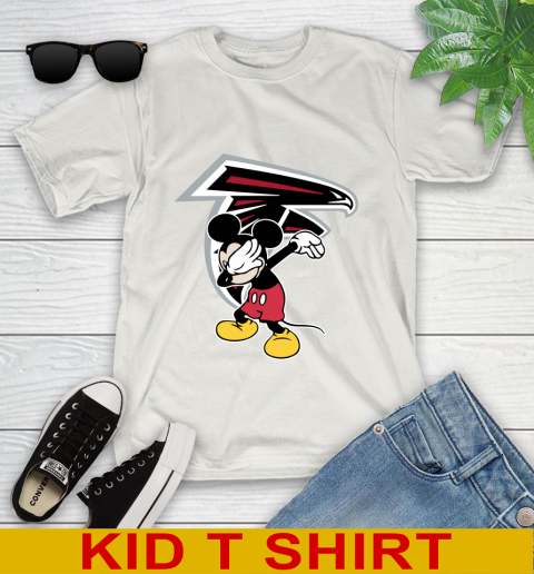 Atlanta Falcons NFL Football Dabbing Mickey Disney Sports Youth T-Shirt 12