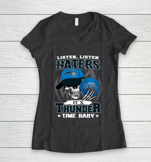 Listen Haters It is MAGIC Time Baby NBA Women's V-Neck T-Shirt 6