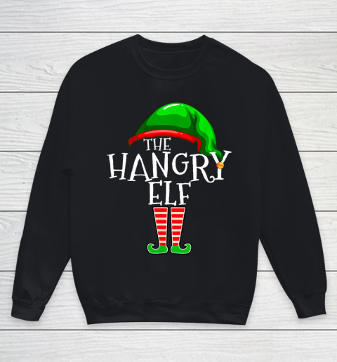 The Hangry Elf Family Matching Group Christmas Gift Fun Youth Sweatshirt