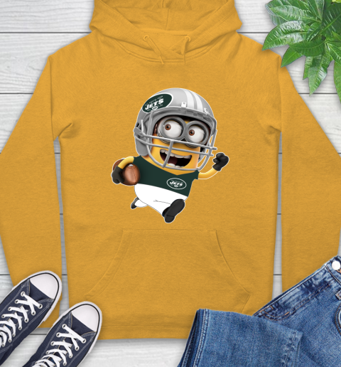 NFL New York Jets Minions Disney Football Sports Hoodie 3