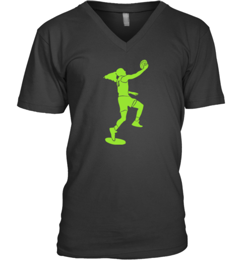 Sue Bird Seattle Storm Basketball Neon Premium V-Neck T-Shirt
