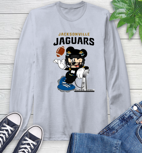 NFL Jacksonville Jaguars Mickey Mouse Disney Super Bowl Football T Shirt Long Sleeve T-Shirt 6