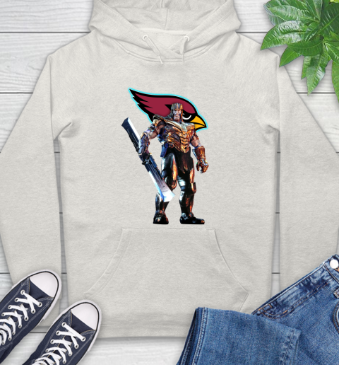 NFL Thanos Gauntlet Avengers Endgame Football Arizona Cardinals Hoodie 12