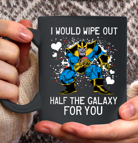 Marvel Thanos Half The Galaxy Valentine Graphic Ceramic Mug 11oz