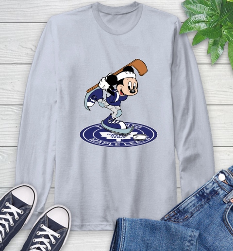 NHL Hockey Toronto Maple Leafs Cheerful Mickey Disney Shirt Long Sleeve T-Shirt 6