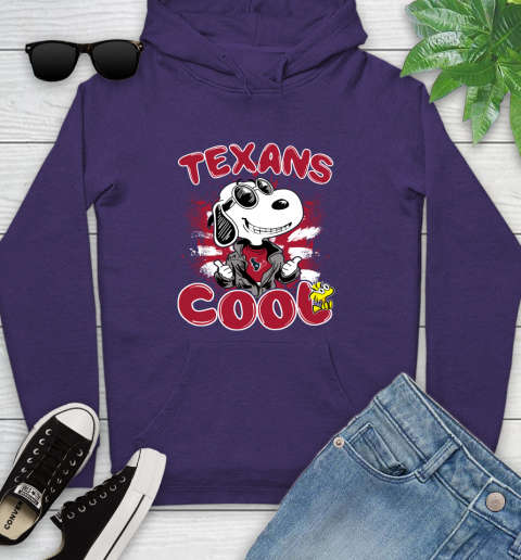 NFL Football Houston Texans Cool Snoopy Shirt Youth Hoodie 5