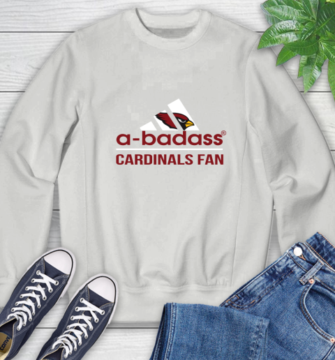NFL A Badass Arizona Cardinals Fan Adidas Football Sports Sweatshirt 5