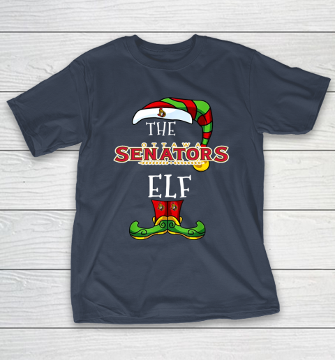 Ottawa Senators Christmas ELF Funny NHL T-Shirt 3