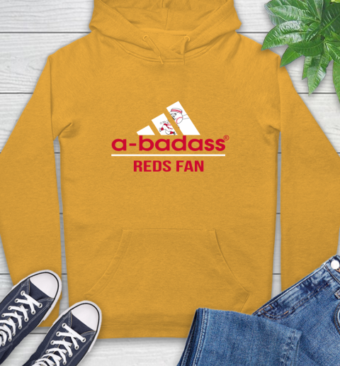 MLB A Badass Cincinnati Reds Fan Adidas Baseball Sports Hoodie 2