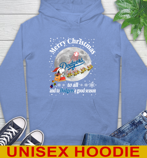 Los Angeles Dodgers Merry Christmas To All And To Dodgers A Good Season MLB Baseball Sports Hoodie 11