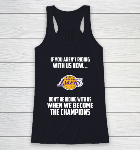 NBA Los Angeles Lakers Basketball We Become The Champions Racerback Tank 7