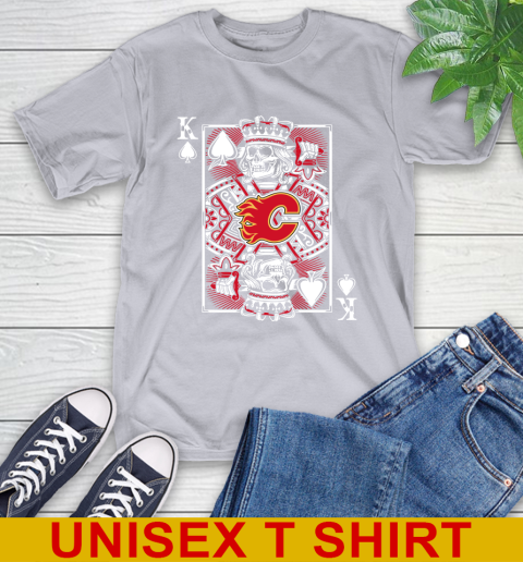 Calgary Flames NHL Hockey The King Of Spades Death Cards Shirt T-Shirt 5