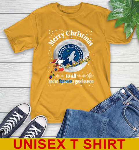 Minnesota Timberwolves Merry Christmas To All And To Timberwolves A Good Season NBA Basketball Sports T-Shirt 2
